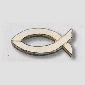 Pins Ichtus doré