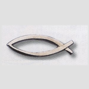 Pins Ichtus argenté