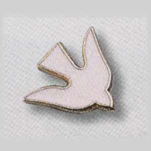 Pins Colombe blanche