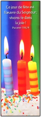 Signet Bougies multicolores.