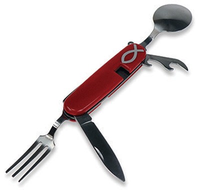 Couteau de poche avec 4 fonctions.  9cm