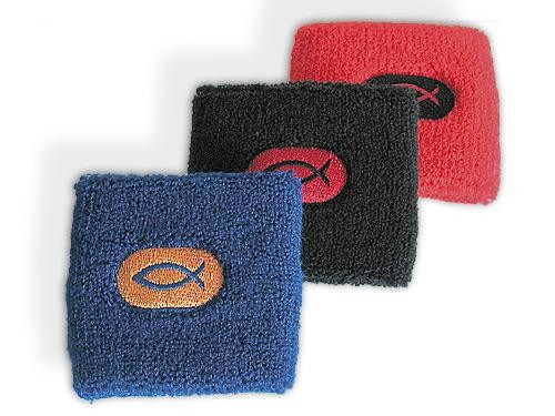 Bracelet bleu anti-transpiration pour le sport
