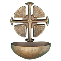 Bénitier bronze