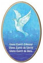 Cadre bois Maïte Roche avec impression fond bleu.