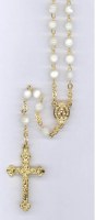 Chapelet blanc nacre