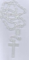 Chapelets plastiques fluorescents.Lot de 5