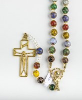 Chapelet sur corde . Grains 8 mm