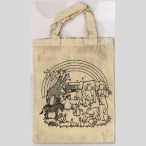 Sac en coton à colorier Arche de Noé