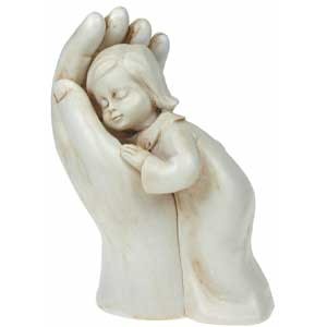 Figurine Fillette dans une main 10cm