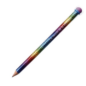 Crayon Rainbow avec une gomme