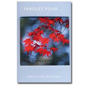 Carte double Paroles pour.. retrouver confiance