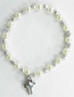 Bracelet perles nacrées