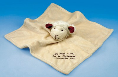Doudou mouton 30x30 cm Malachie 1v2