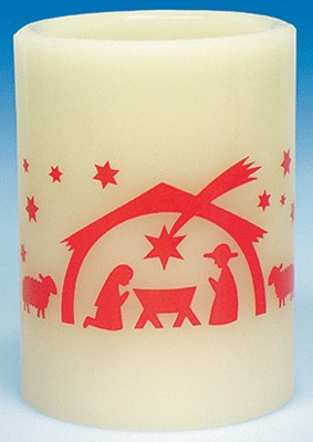 Bougie veilleuse Led Crèche 10cm