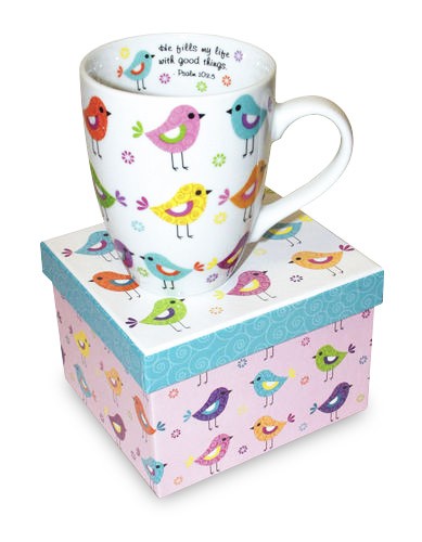 Tasse Oiseaux - Psaume 103 v5 - 410ml