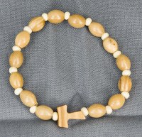 Bracelets perles ovales en olivier