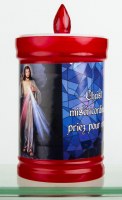 Veilleuse rouge à pile.