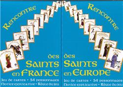 Rencontre des saints de France, 2 jeux de cartes réunis.