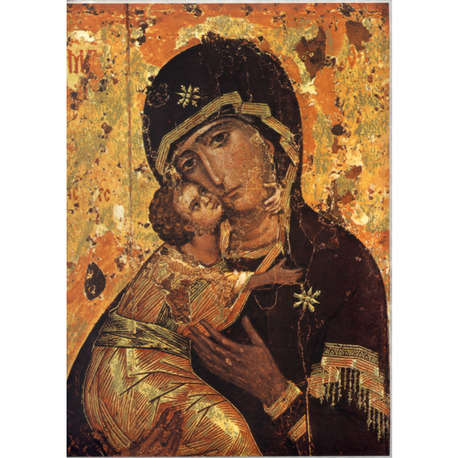 Icône  Vierge de Tendresse de Vladimir.  Disponible en 5 tailles